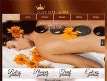 Tablet Screenshot of cozynailspa1.com